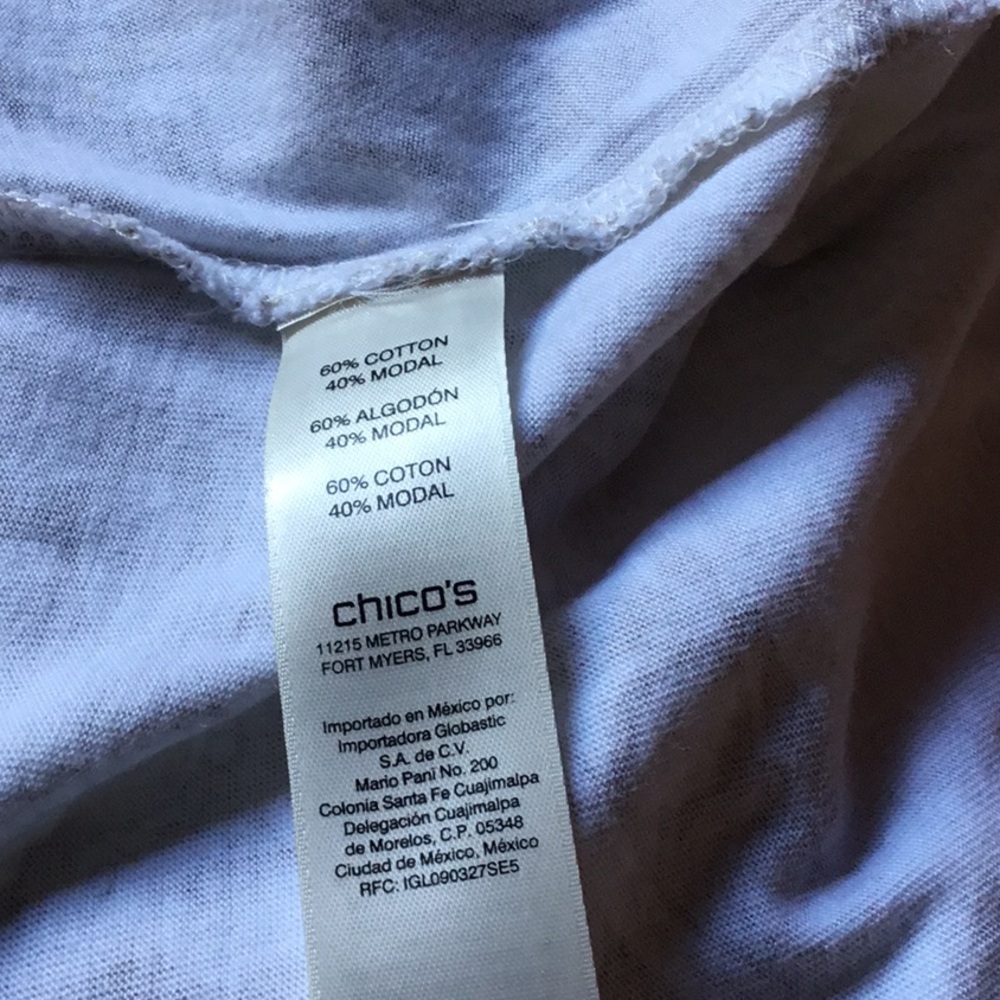 NWOT Chico’s Embroidered Top - Picture 6 of 6